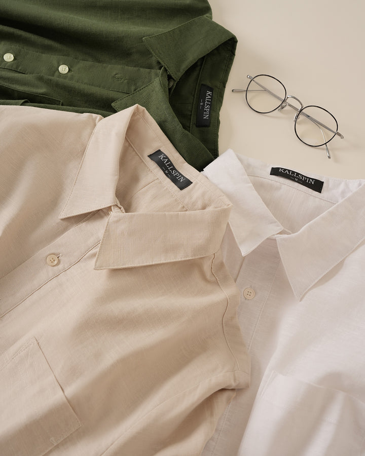 Linen Cotton Pocket Shirt