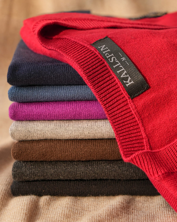Cotton V-Neck Sweater Vest