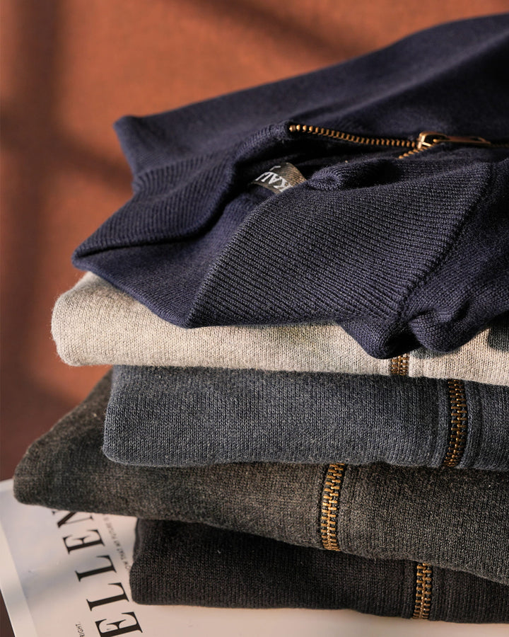 Cotton Full-Zip Cardigan