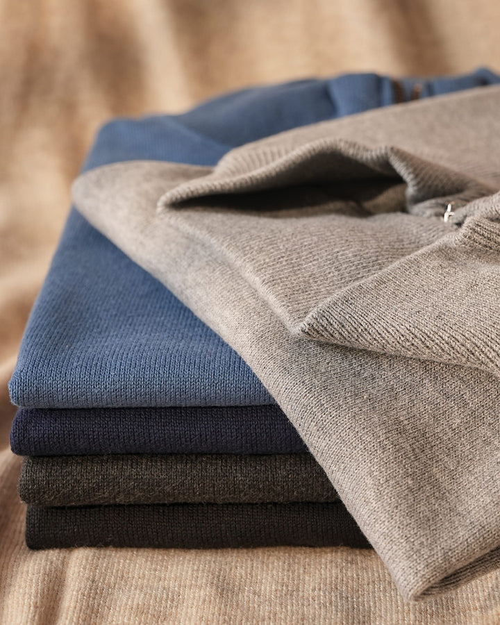 Cotton Quarter-Zip Vest