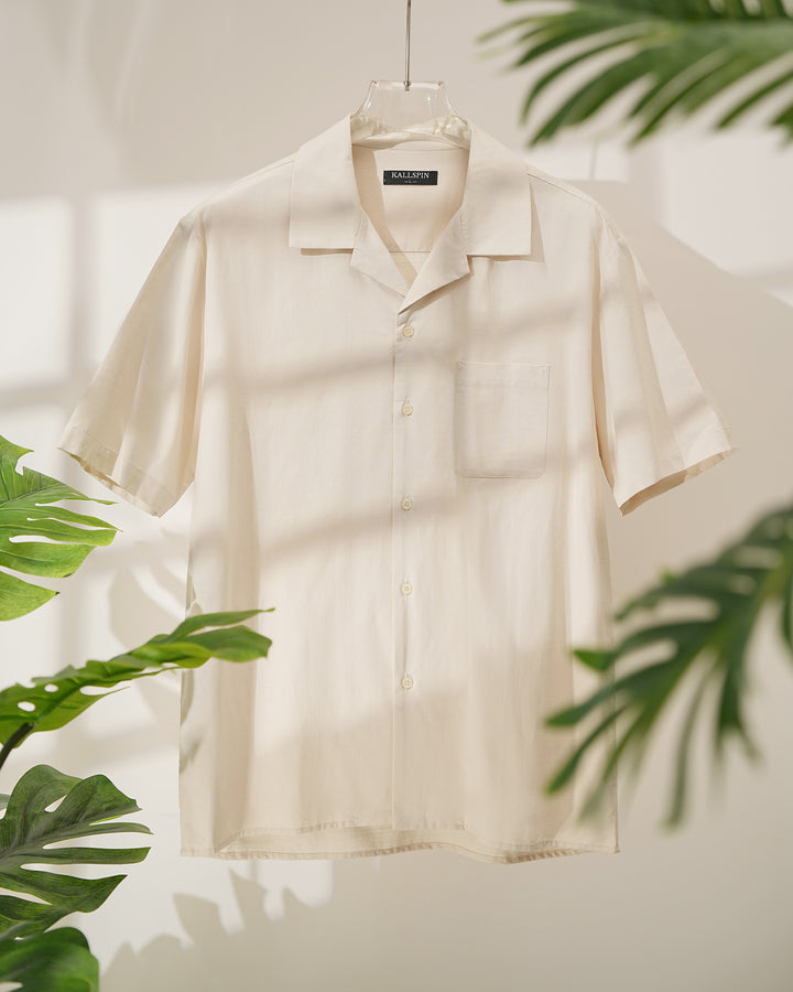 Retro Cuban-Collar Shirt