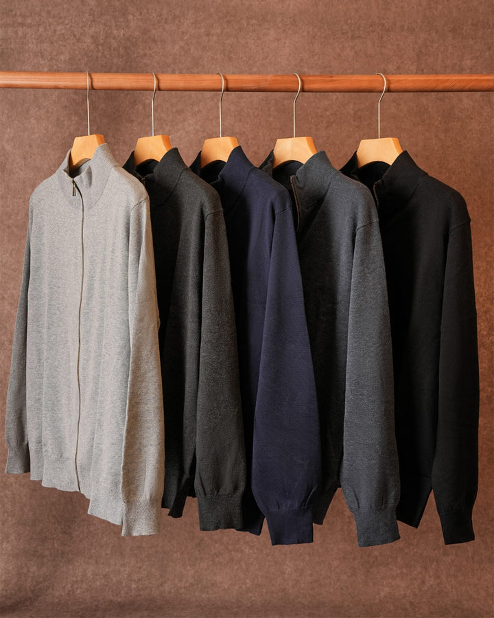 Cotton Full-Zip Cardigan