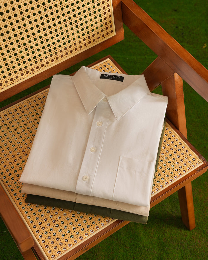 Linen Cotton Pocket Shirt