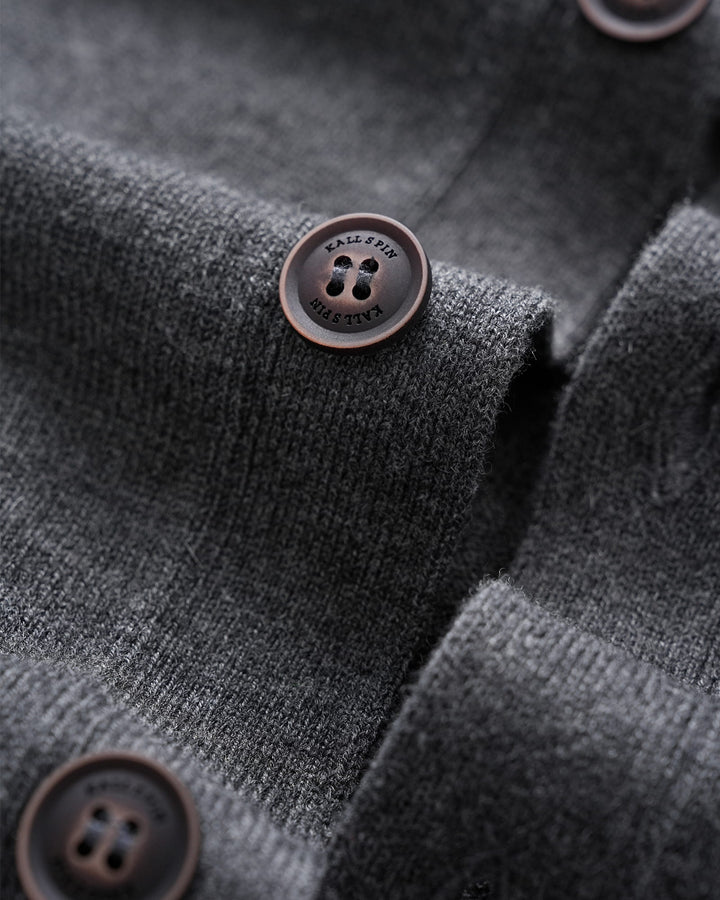 Wool Blend V-Neck Cardigan