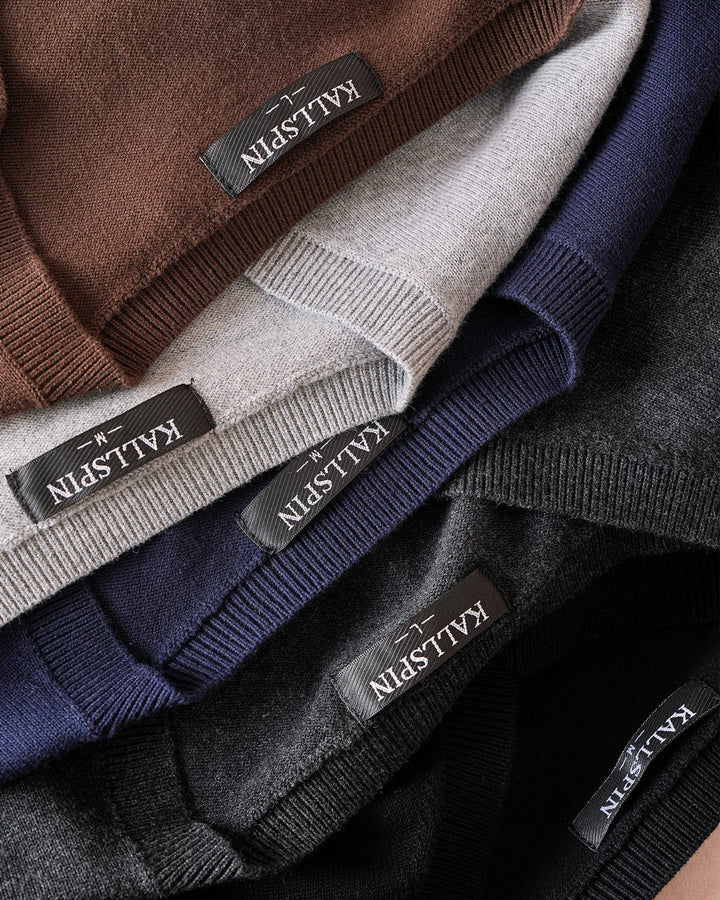 Cotton V-Neck Pullover
