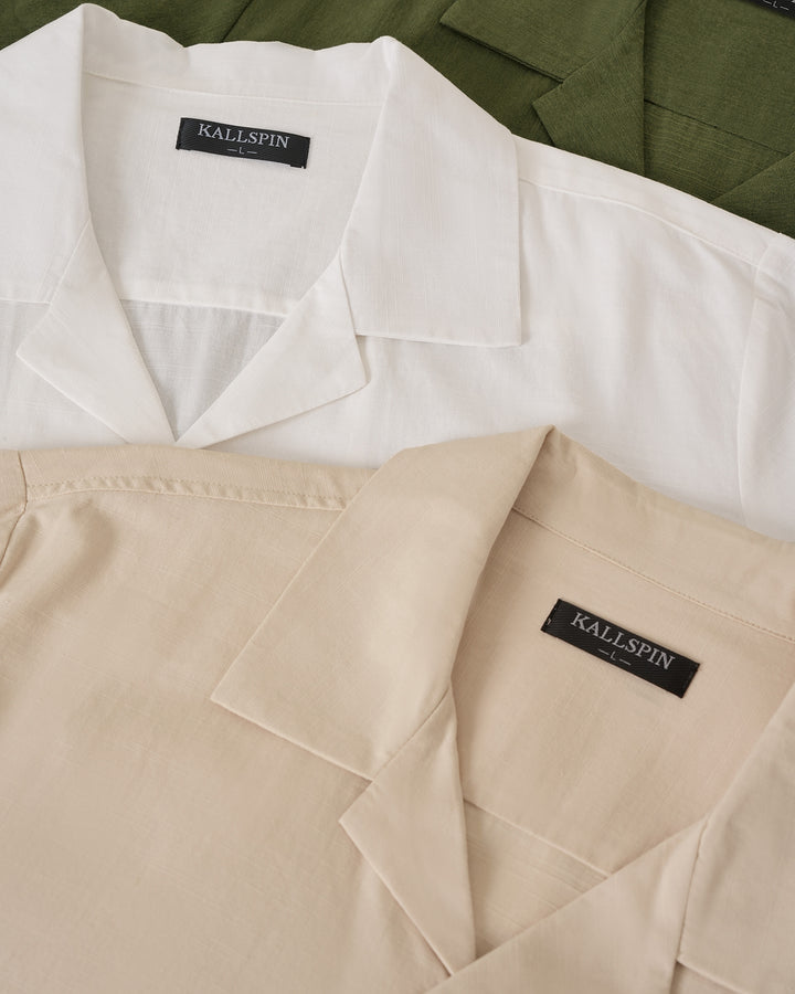 Retro Cuban-Collar Shirt