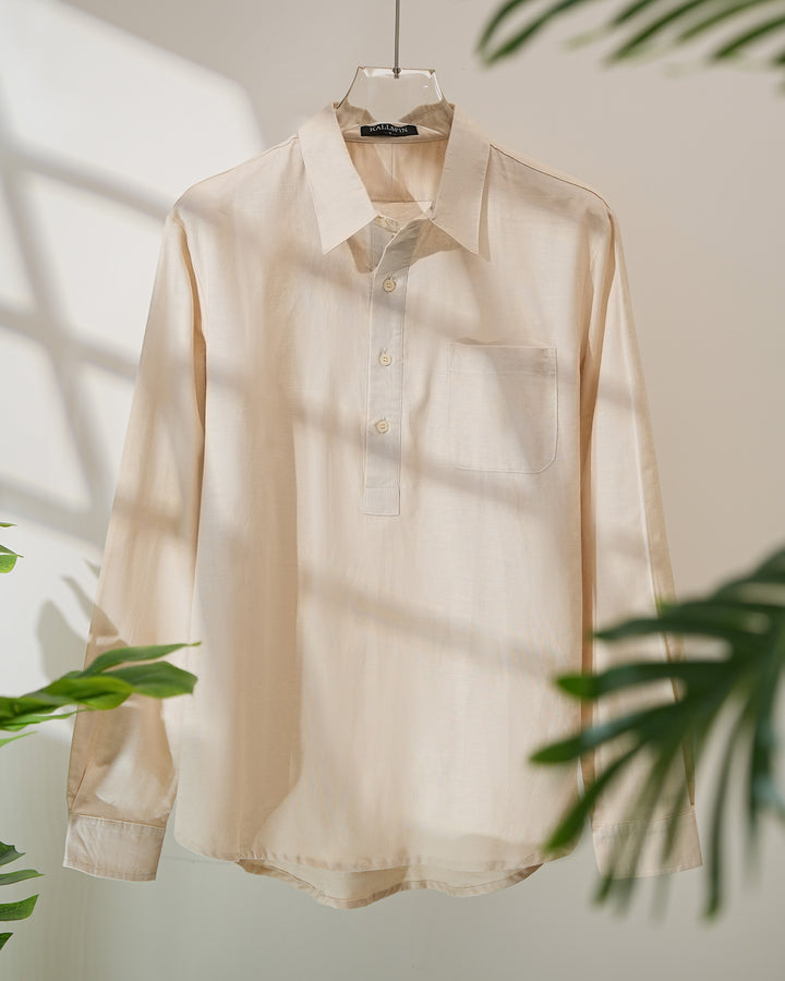Linen Cotton Pocket Shirt