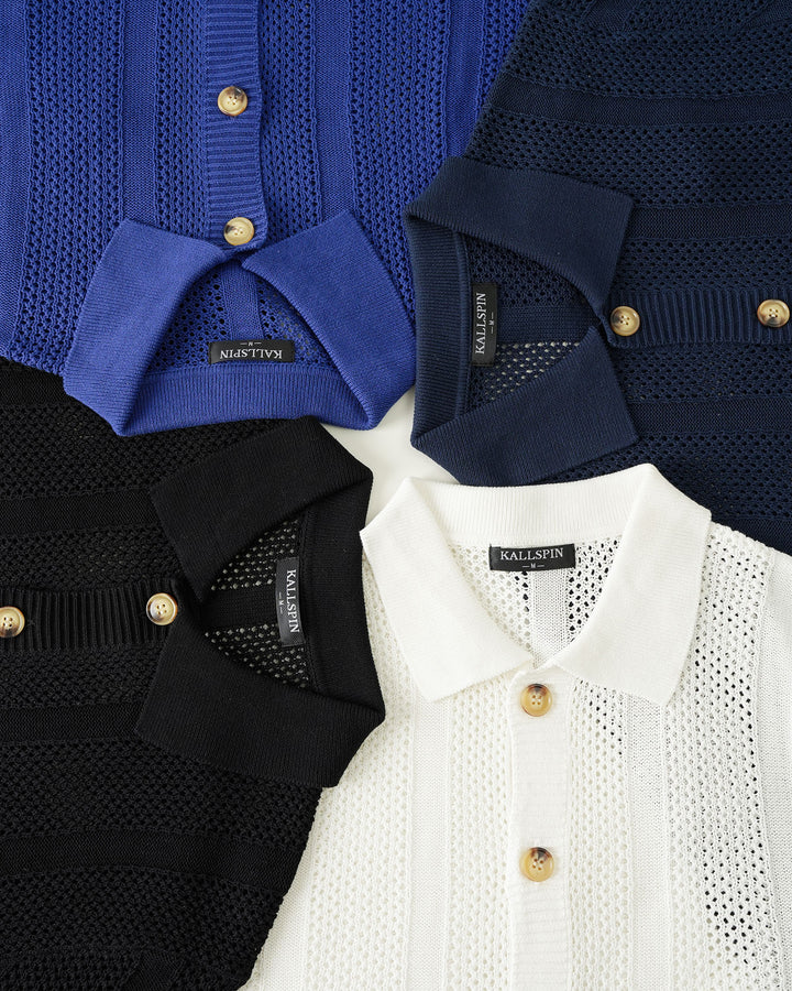 Cotton Button-Down Knit Shirt