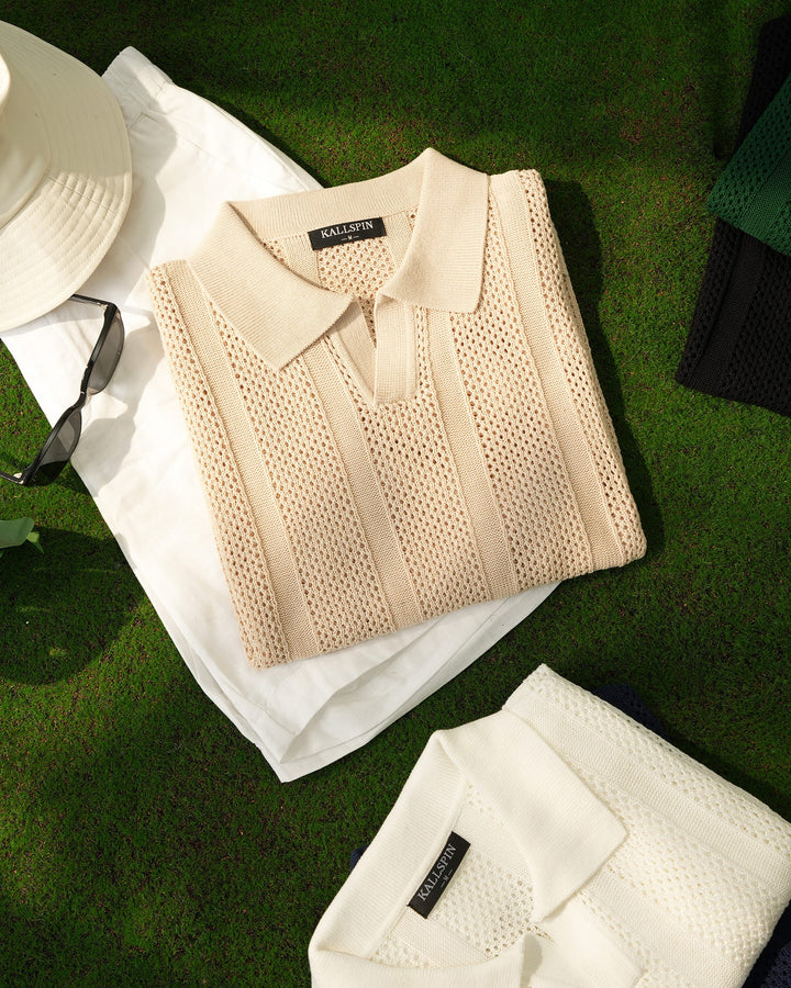 Casual Knit Polo