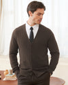 Wool Blend Cable-Knit Cardigan