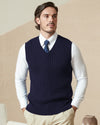 Cotton Cable-Knit Vest