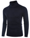 Wool Blend Lightweight Turtleneck Pullover