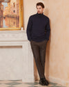 Wool Blend Lightweight Turtleneck Pullover