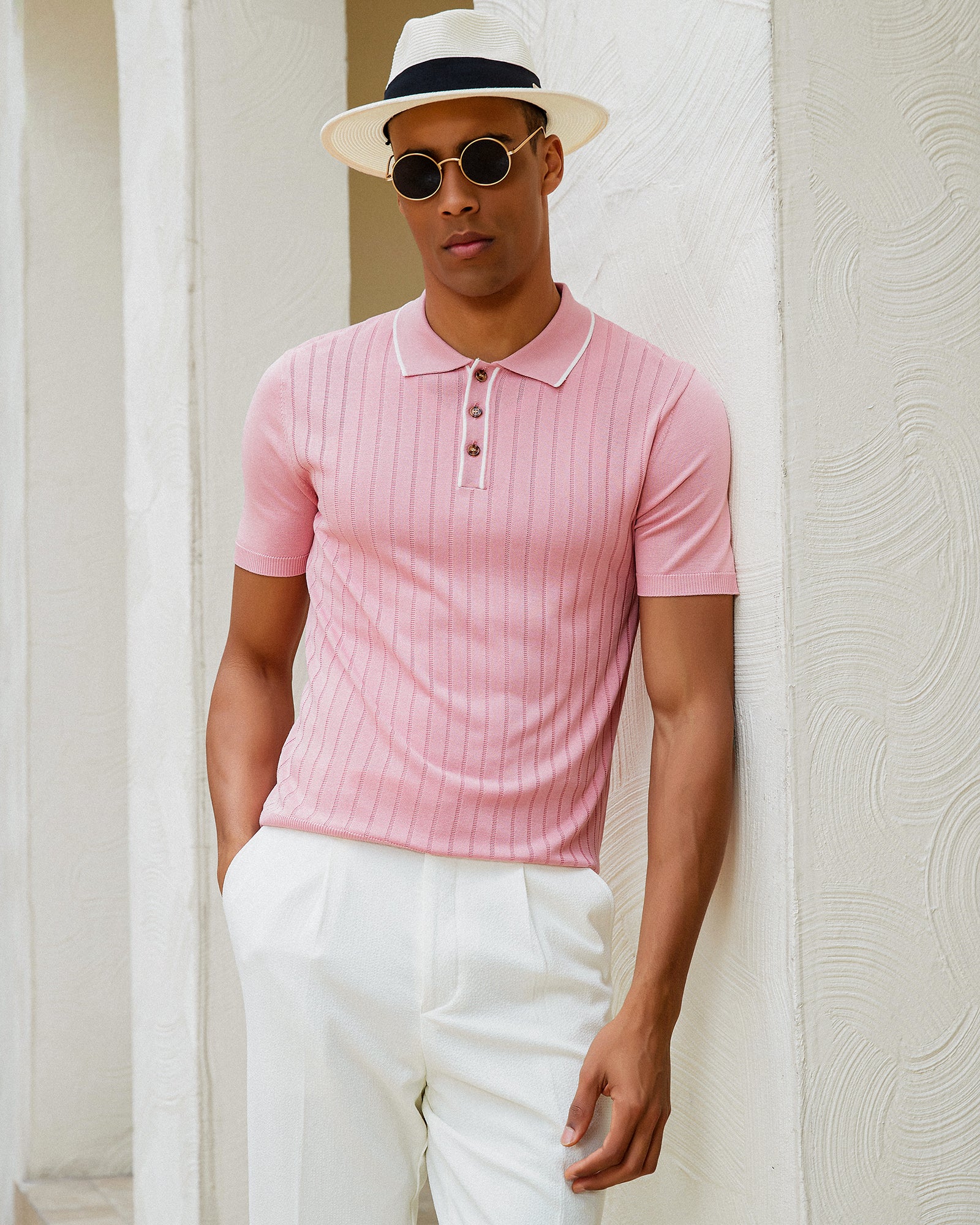 Kallspin Knitted Polo Shirt - Premium Men's Clothing