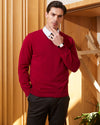 Cotton V-neck Pullover