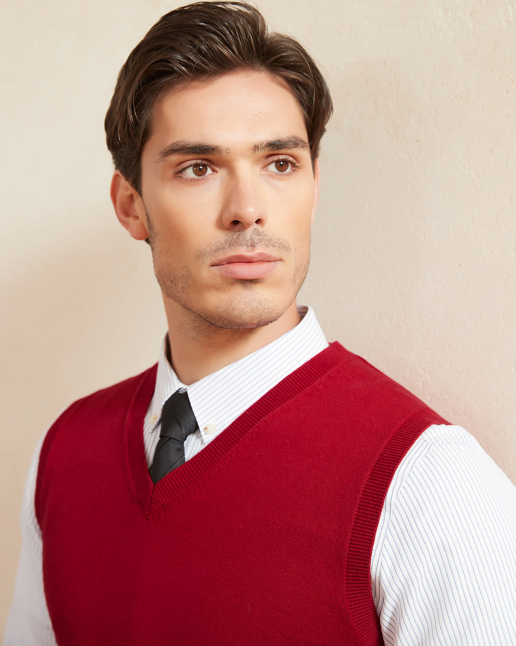 Kallspin Cotton V-neck Vest - Premium Men's Clothing
