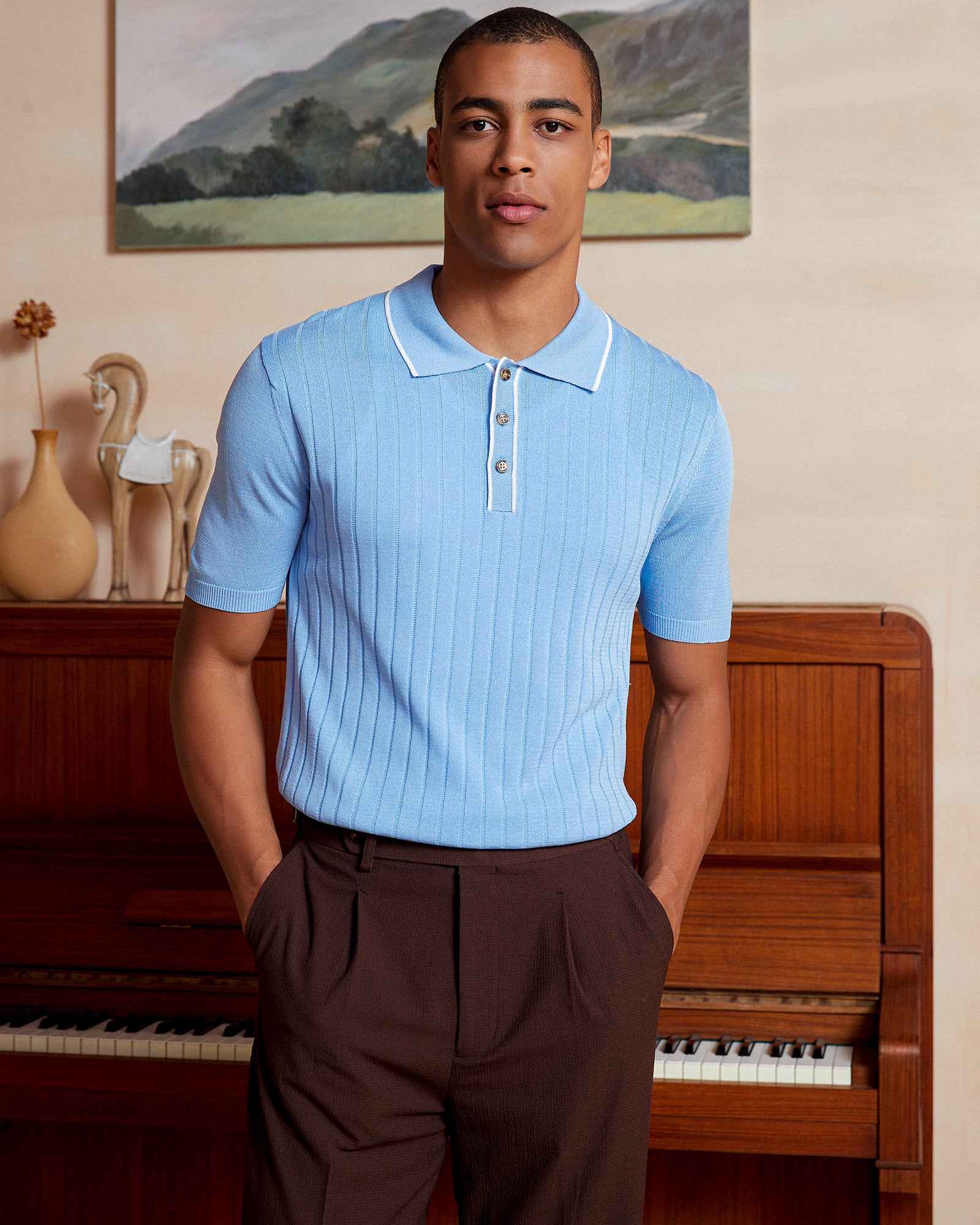 Knitted Polo Shirt – kallspinstore