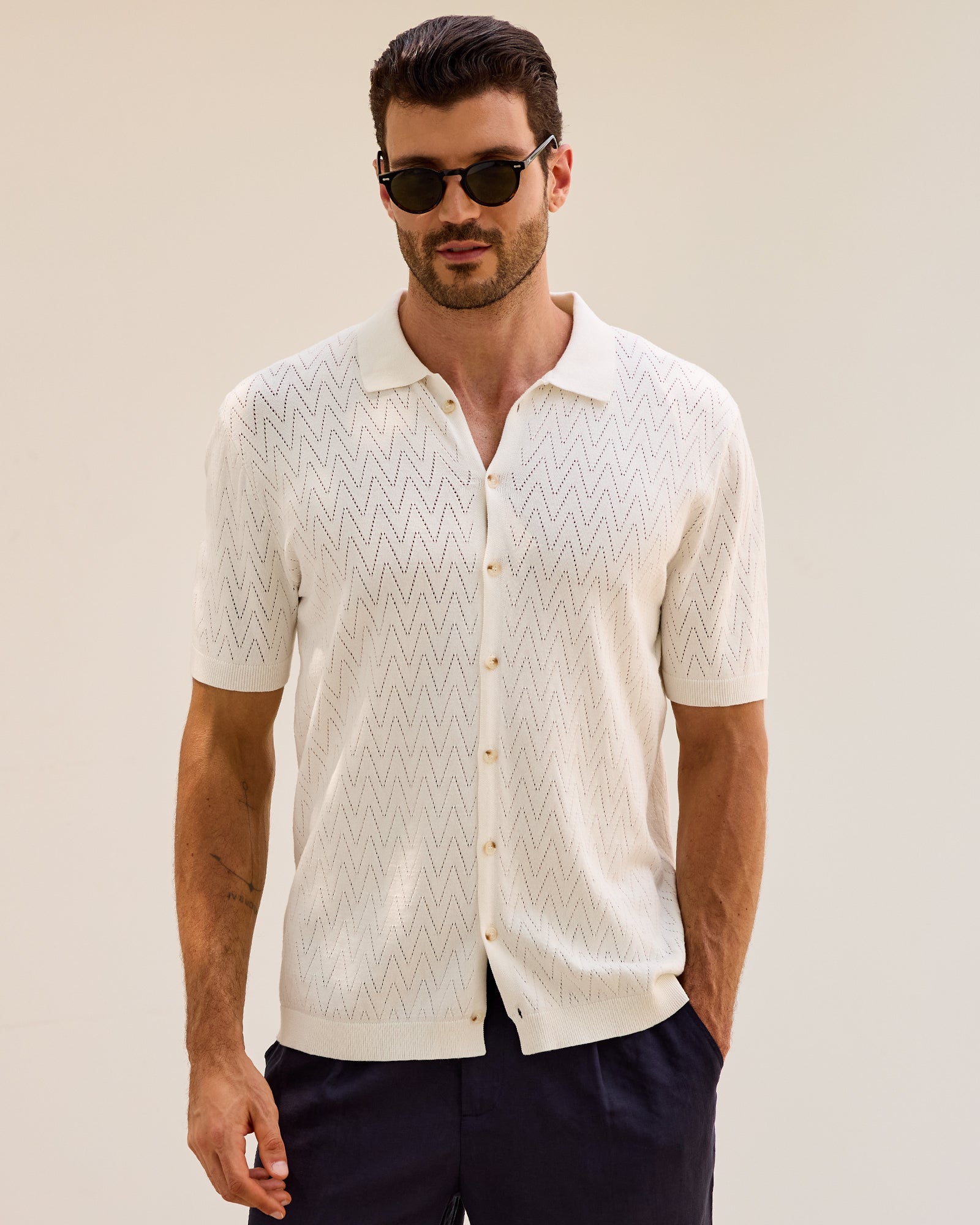 Kallspin Textured Button Down Shirts - Premium Men's Clothing
