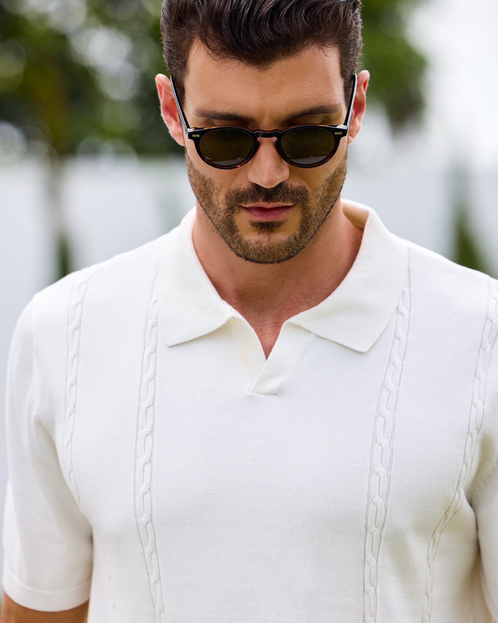 Kallspin Cotton Knit Polo Shirt - Premium Men's Clothing