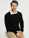 Wool Blend Cable-Knit Crewneck Pullover