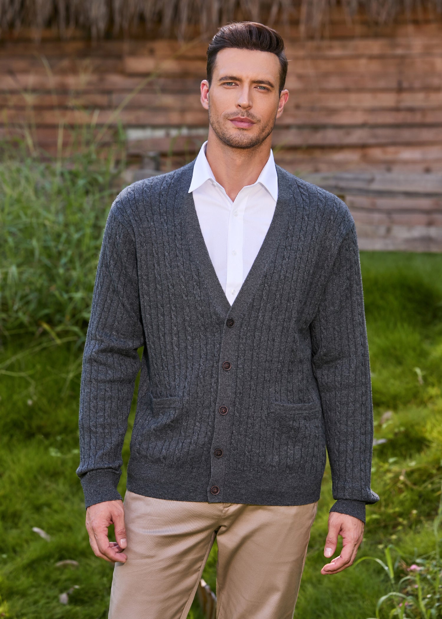 Men's knitwear: sweaters and cardigans
